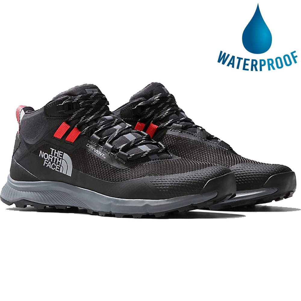 The North Face Cragstone Mid WP Hiking Sneaker Men’s TNF Black Vanadis Grey 8 M